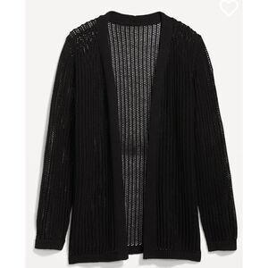 NWT Old Navy Open Stitch Cardigan in Black, Size 3X